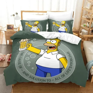Housse de Couette Les Simpsons Bière